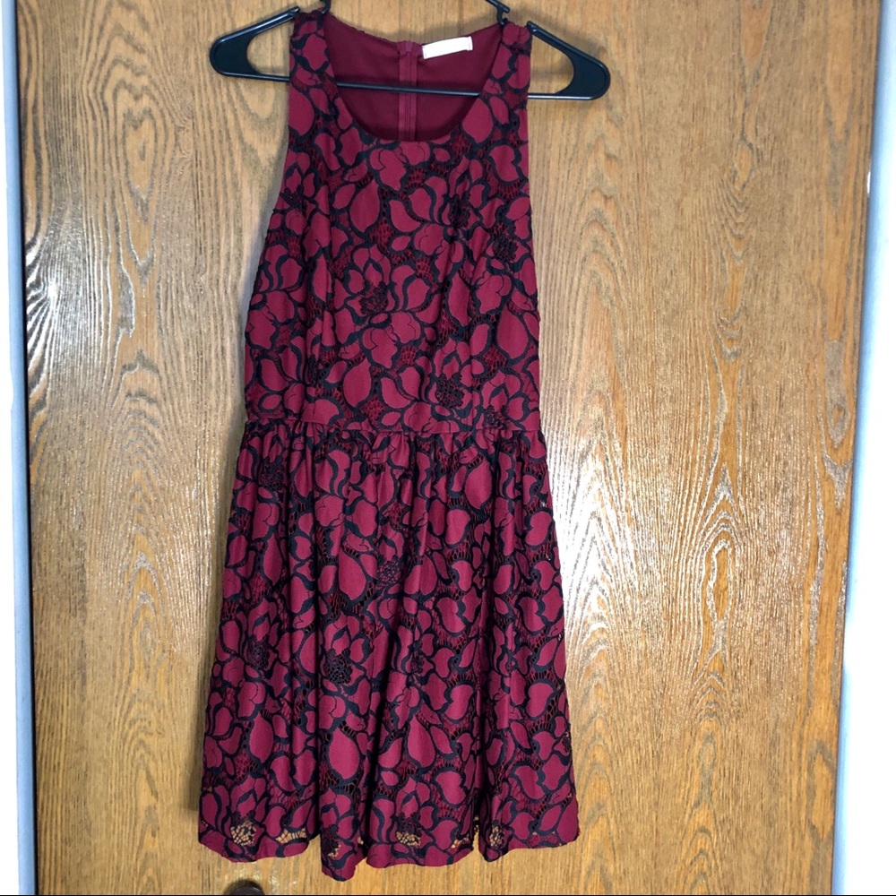 Just me lace overlay dress